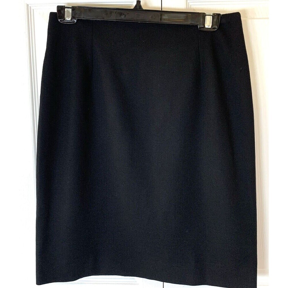 I.O.U Skirt Mini Pencil 100% Wool Size 8 Vintage 80s Career Office Preppy